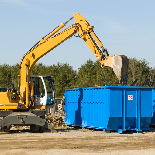 are there any restrictions on where a residential dumpster can be placed in Whitefield Oklahoma